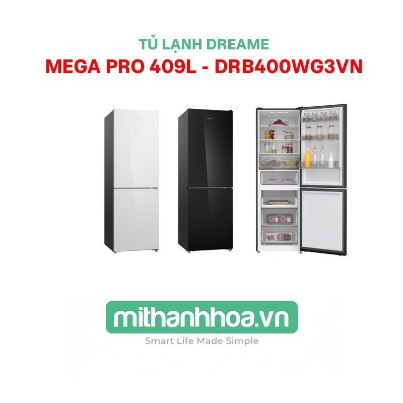 Tủ Lạnh Dreame Mega Pro 409L – DRB400WG3VN
