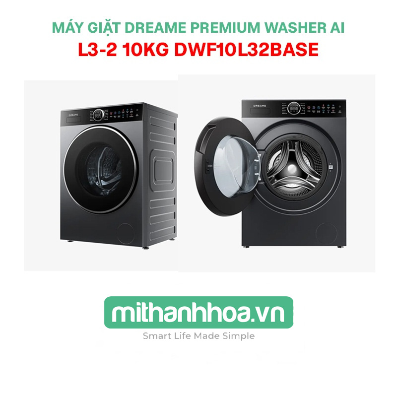 Máy giặt Dreame Premium Washer AI L3-2 10kg DWF10L32BASE