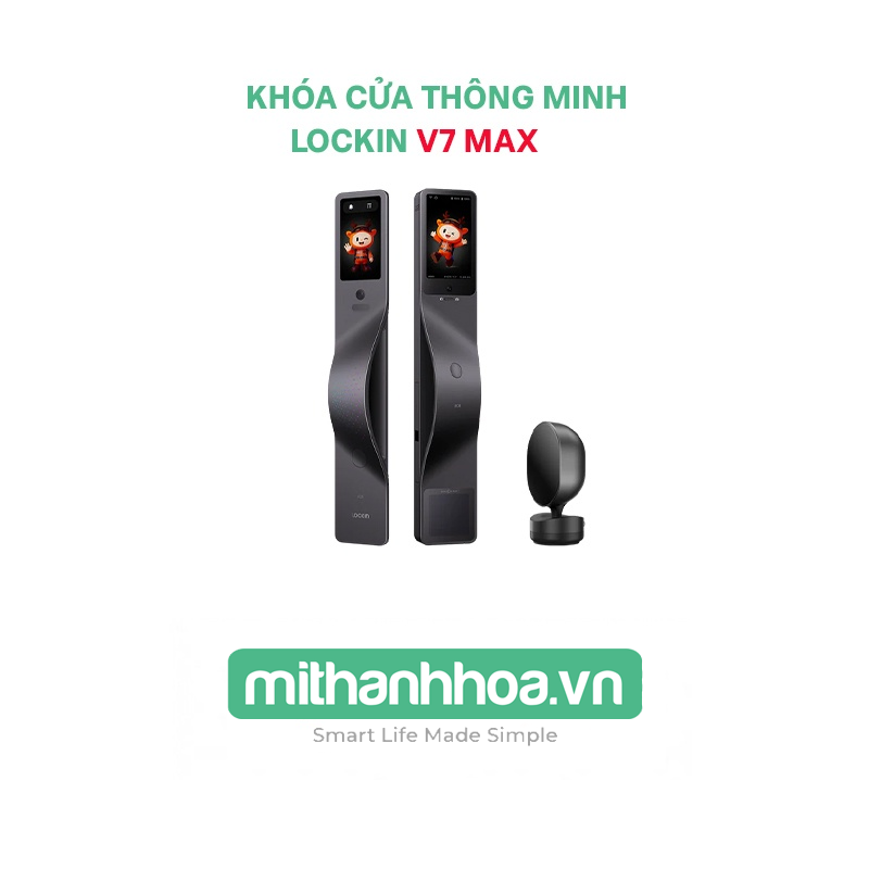 Khóa Cửa Thông Minh Lockin V7 Max – Hàng Phân Phối Chính Hãng – Bản Quốc Tế